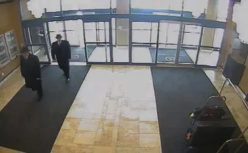 Men in Black at a hotel
